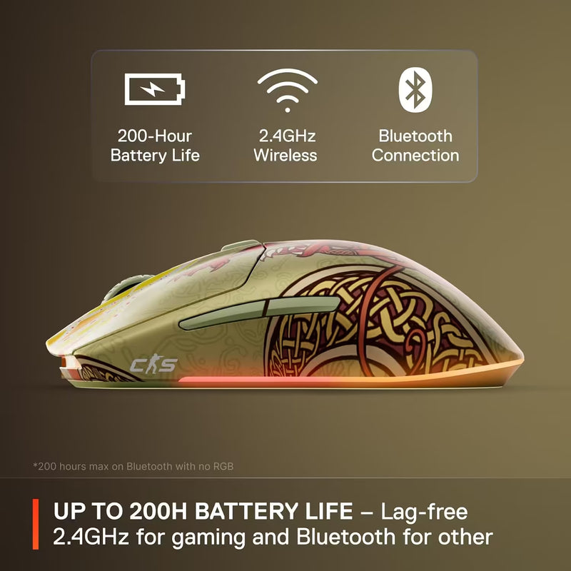 SteelSeries CS2 Dragon Lore Wireless Mouse