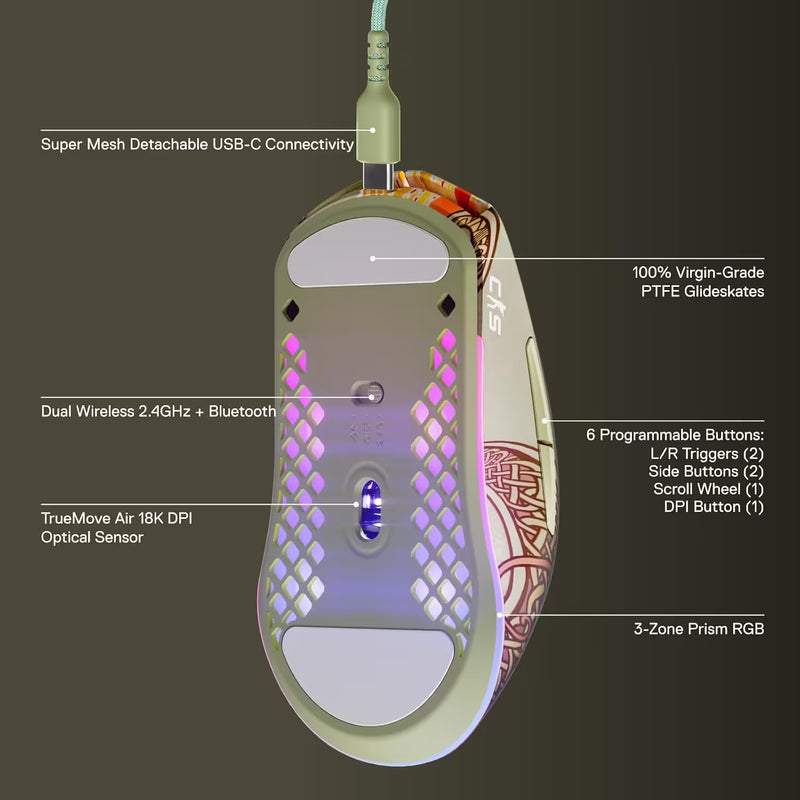 SteelSeries CS2 Dragon Lore Wireless Mouse