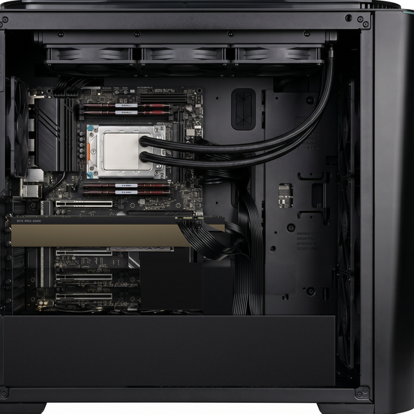 AI Workstation (Pre-built) Ryzen Threadripper Pro 9985WX, 256GB (4x64GB) ECC, RTX PRO 6000 Blackwell 96GB GDDR7, 2x 4TB M.2 Gen 5