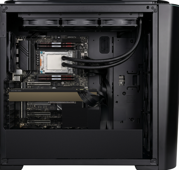 AI Workstation (Pre-built) Ryzen Threadripper Pro 9985WX, 256GB (4x64GB) ECC, RTX PRO 6000 Blackwell 96GB GDDR7, 2x 4TB M.2 Gen 5