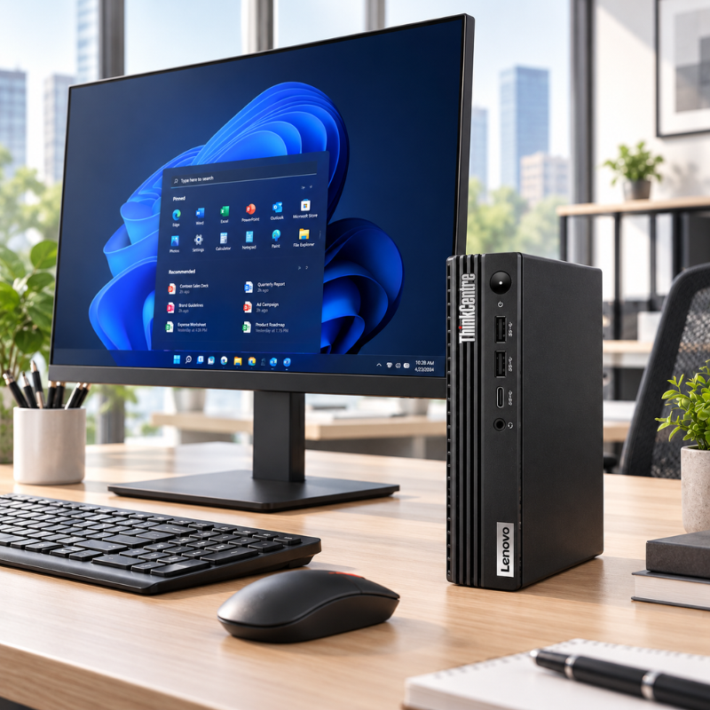 Lenovo ThinkCentre M720q Refurbished Tiny Desktop i5 8GB RAM 256GB SSD