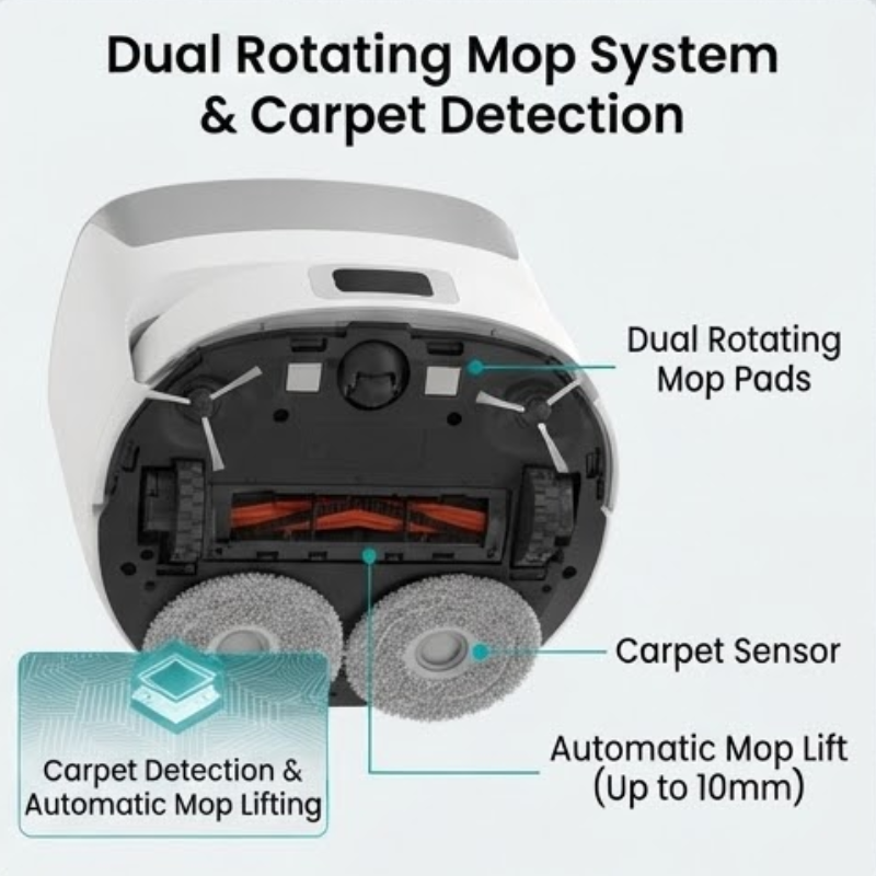 V501 8000Pa Robotic Vacuum Cleaner & Mop