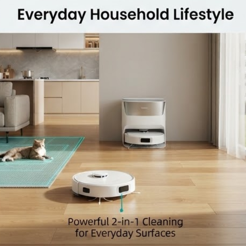 V501 8000Pa Robotic Vacuum Cleaner & Mop
