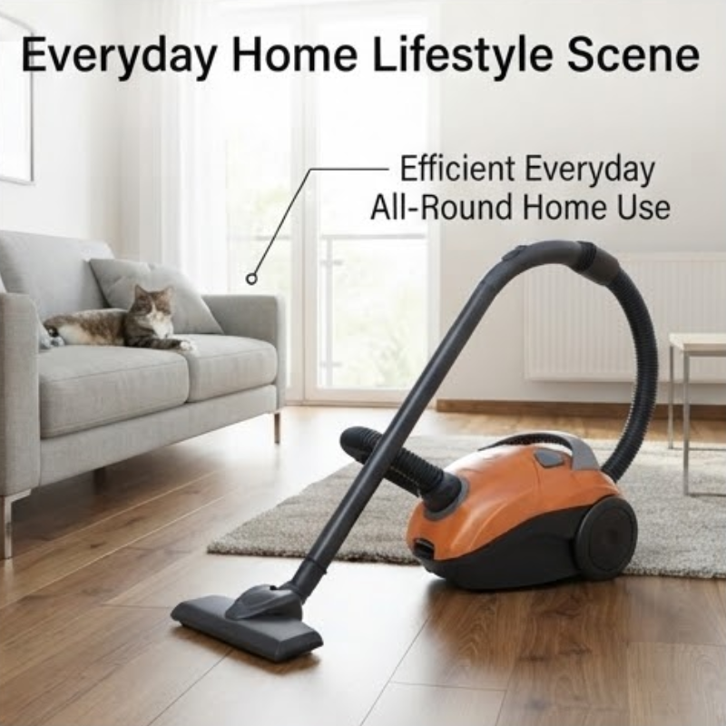 1000W Compact Canister Vacuum Cleaner HJW1308-B
