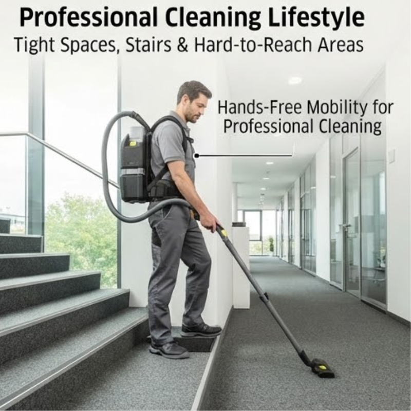 350W Cordless Backpack Vacuum Cleaner 3L